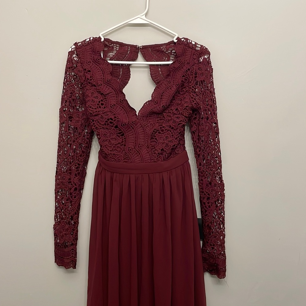 Burgundy Dress